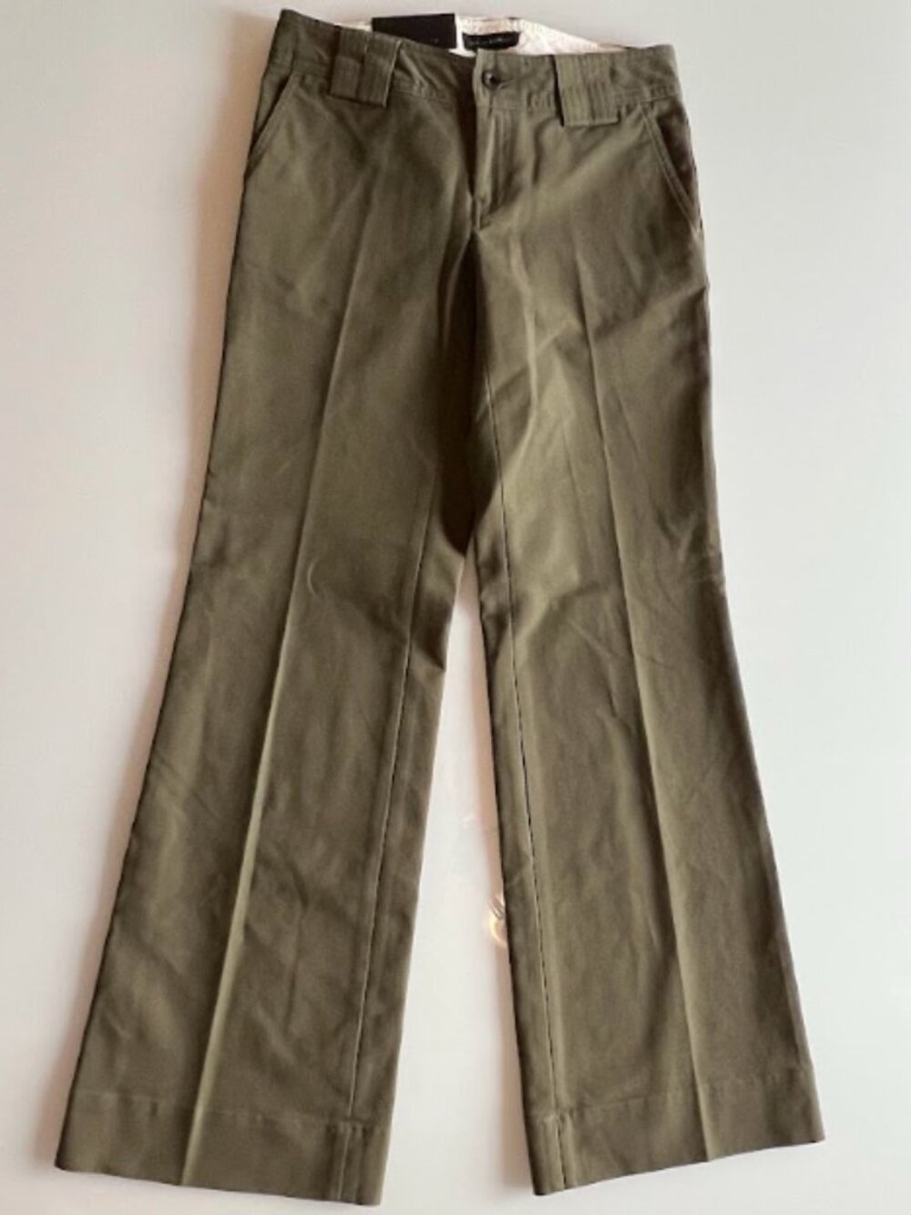 NWT Banana Republic Women's Fall Boot Cut Olive Trousers Sz 0